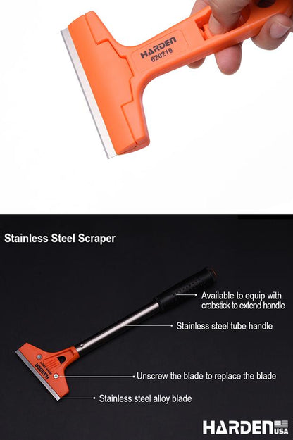 Scraper com 5 Lâminas de Substituição HARDEN – Corpo de Metal para Remoção Eficiente
