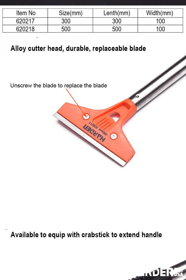 Scraper com 5 Lâminas de Substituição HARDEN – Corpo de Metal para Remoção Eficiente