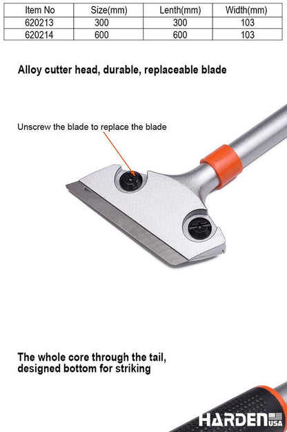 Scraper com 5 Lâminas de Substituição HARDEN – Corpo de Metal para Remoção Eficiente