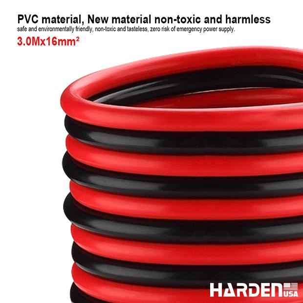 Cabo de Chupeta Automotivo HARDEN 3m x 16mm² – Certificado TUV/GS – 12/24V 220A