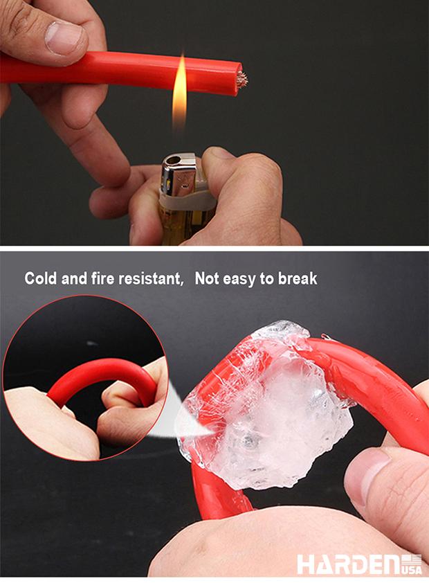 Cabo de Chupeta Automotivo HARDEN 3m x 16mm² – Certificado TUV/GS – 12/24V 220A