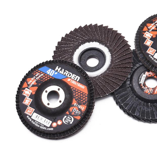 Disco Flap Flexível Harden 100×16 mm – Óxido de Alumínio para Aço e Madeira