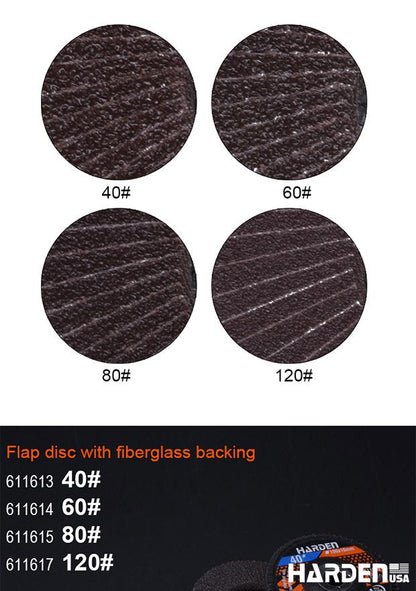 Disco Flap Curvo HARDEN 100 mm x 16 mm – Lixa Lamela para Metal e Madeira com Suporte de Fibra
