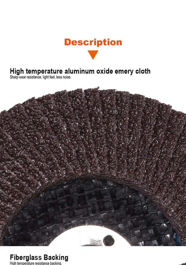 Disco Flap Curvo HARDEN 100 mm x 16 mm – Lixa Lamela para Metal e Madeira com Suporte de Fibra