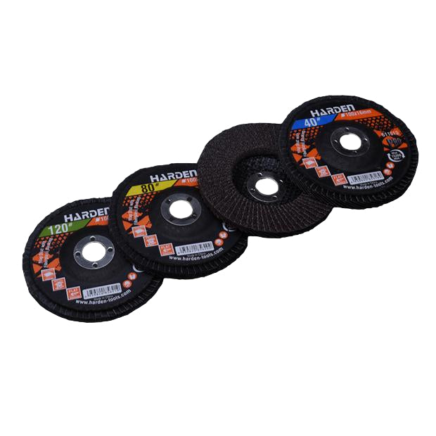 Disco Flap Curvo HARDEN 100 mm x 16 mm – Lixa Lamela para Metal e Madeira com Suporte de Fibra