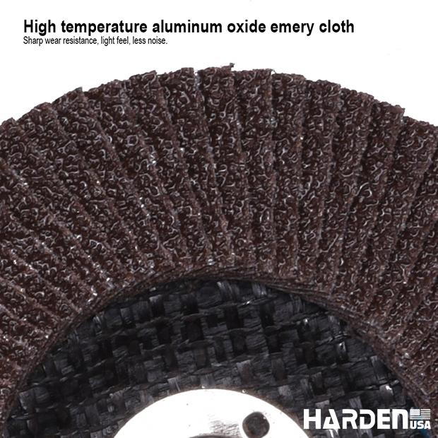 Disco Flap Curvo HARDEN 100 mm x 16 mm – Lixa Lamela para Metal e Madeira com Suporte de Fibra