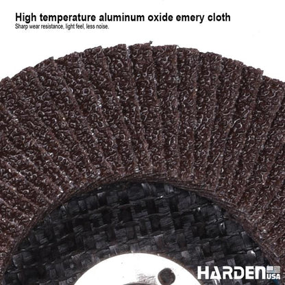 Disco Flap Curvo HARDEN 100 mm x 16 mm – Lixa Lamela para Metal e Madeira com Suporte de Fibra