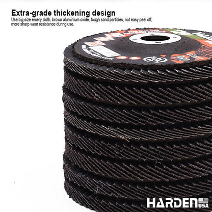 Disco Flap Curvo HARDEN 100 mm x 16 mm – Lixa Lamela para Metal e Madeira com Suporte de Fibra