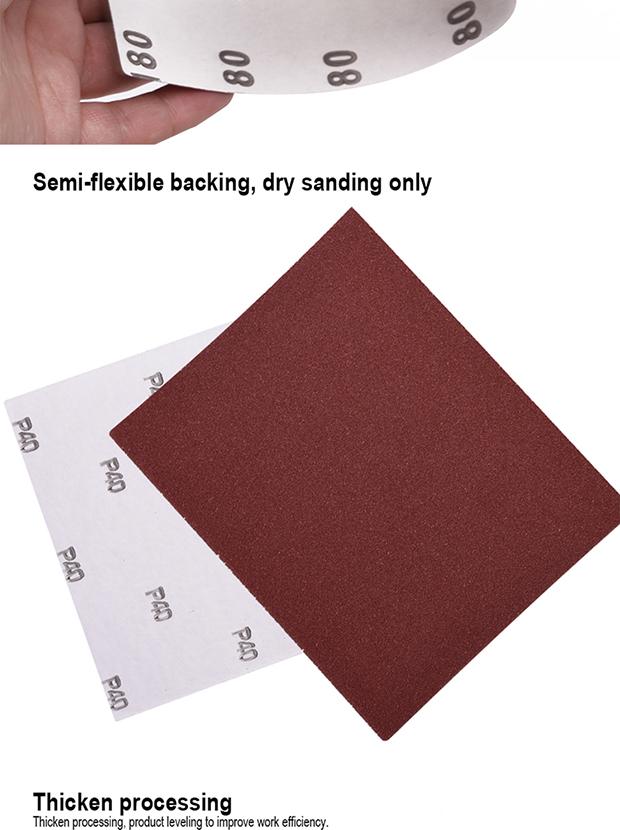 HARDEN Lixa 230×280 mm – Folha Abrasiva em Óxido de Alumínio para Madeira, Móveis e Acabamento Profissional