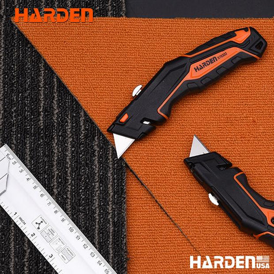 Estilete Universal HARDEN 18 mm com Trava de Segurança e Troca Rápida de Lâmina
