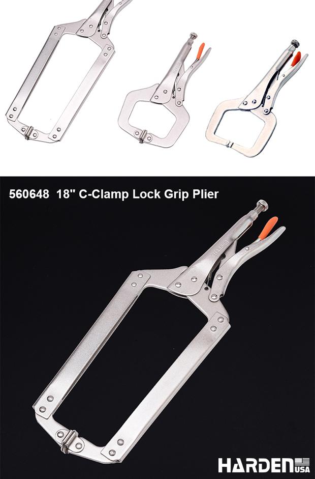 Alicate de Pressão Tipo C HARDEN 280 mm (11”) em Aço Niquelado