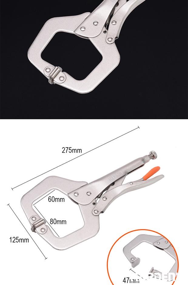 Alicate de Pressão Tipo C HARDEN 280 mm (11”) em Aço Niquelado