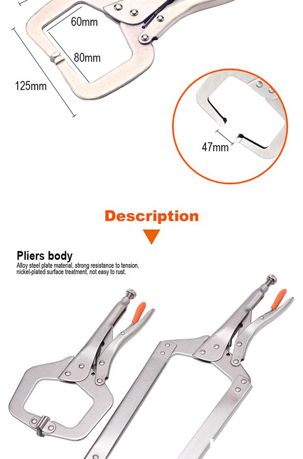 Alicate de Pressão Tipo C HARDEN 280 mm (11”) em Aço Niquelado