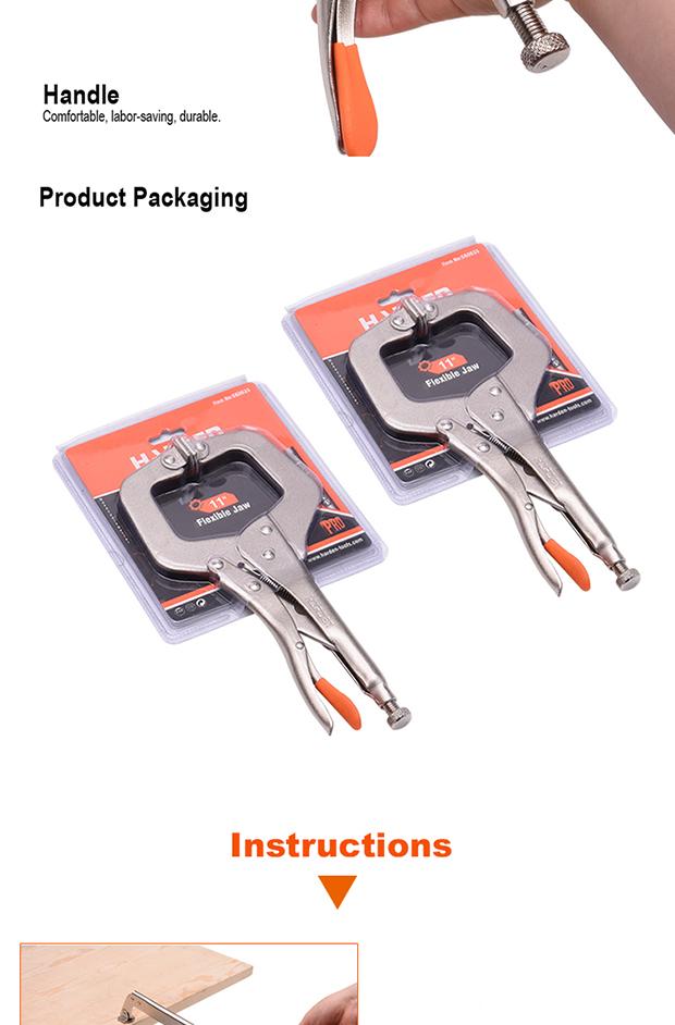 Alicate de Pressão Tipo C HARDEN 280 mm (11”) em Aço Niquelado