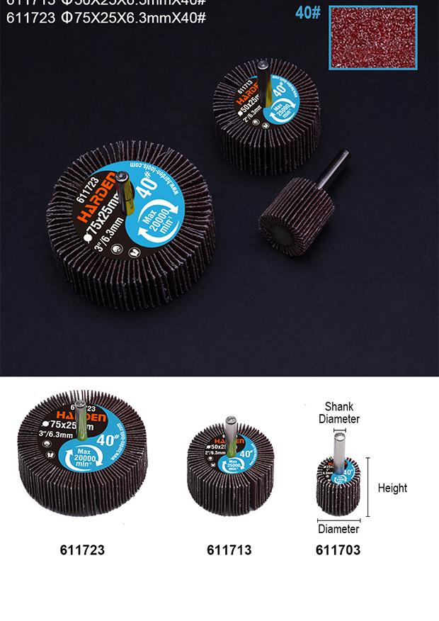 Roda Abrasiva com Eixo 40 Mesh