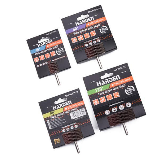 Roda de Lixa de 120 Mesh com Eixo