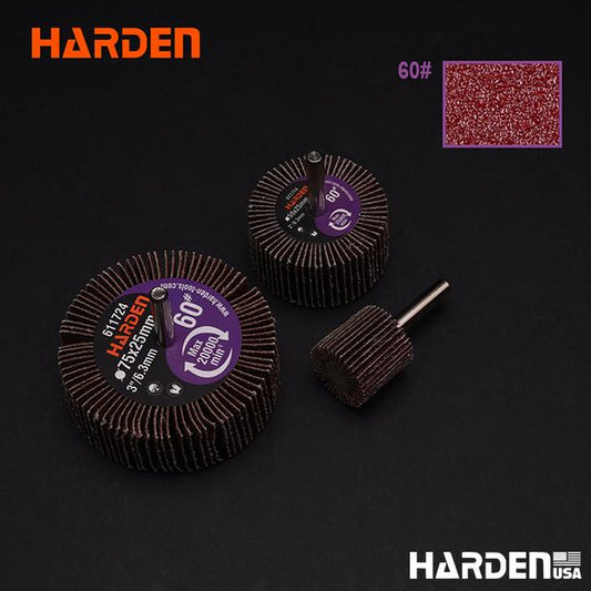 Roda de Lixa 60 Mesh com Haste
