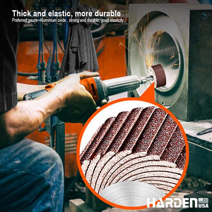 Roda de Lixa de 120 Mesh com Eixo