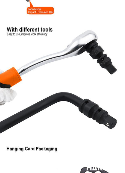 Adaptador de Impacto HARDEN 1/2” Fêmea x 3/8” Macho em Aço Cromo Molibdênio