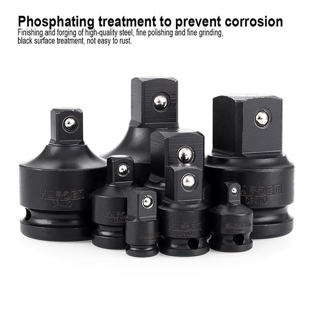 Adaptador de Impacto HARDEN 1/2” Fêmea x 3/8” Macho em Aço Cromo Molibdênio