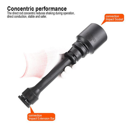 Adaptador de Impacto HARDEN 1/2” Fêmea x 3/8” Macho em Aço Cromo Molibdênio