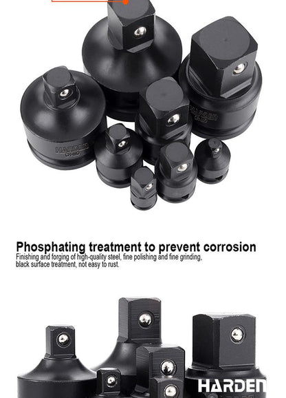 Adaptador de Impacto HARDEN 1/2” Fêmea x 3/4” Macho em Aço Cromo Molibdênio