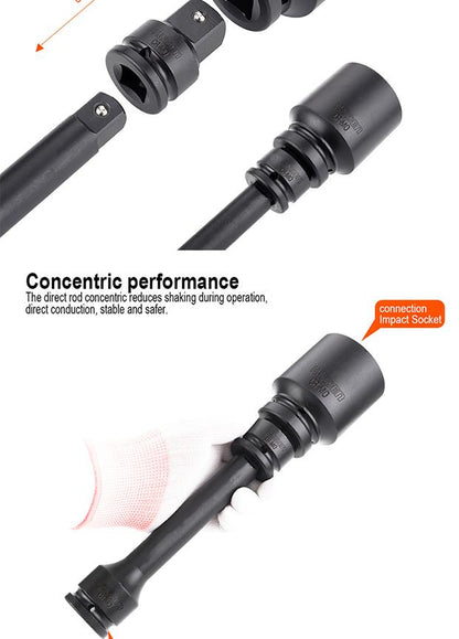 Adaptador de Impacto HARDEN 1/2” Fêmea x 3/4” Macho em Aço Cromo Molibdênio