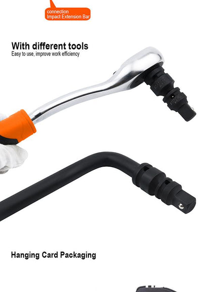 Adaptador de Impacto HARDEN 1/2” Fêmea x 3/4” Macho em Aço Cromo Molibdênio