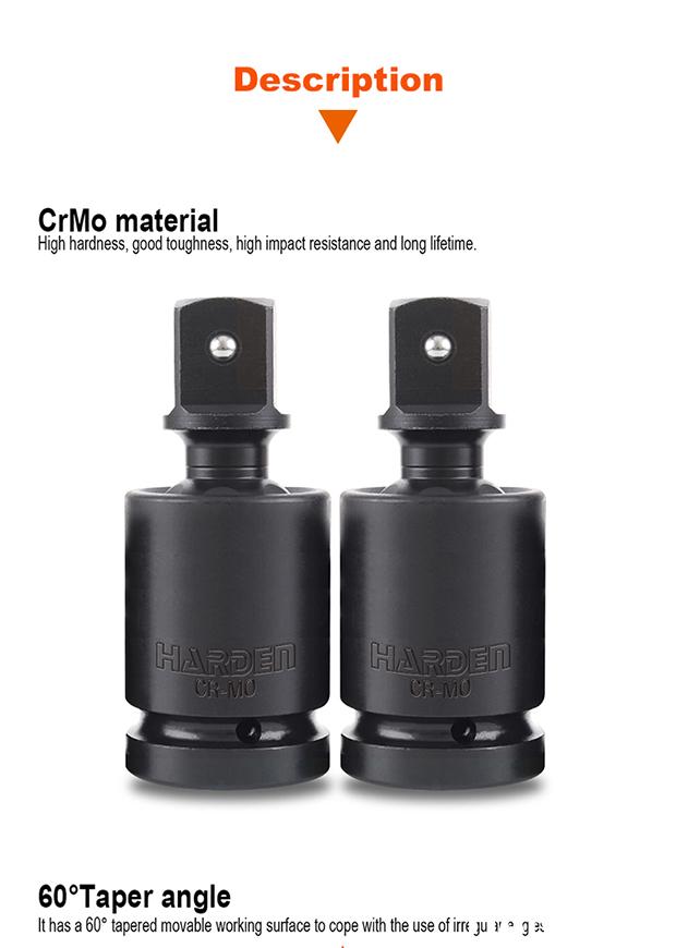 Junta Universal de Impacto HARDEN 1/2” (12,7 mm) em Aço Cromo Molibdênio