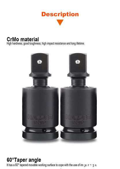 Junta Universal de Impacto HARDEN 1/2” (12,7 mm) em Aço Cromo Molibdênio