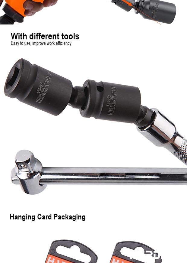 Junta Universal de Impacto HARDEN 1/2” (12,7 mm) em Aço Cromo Molibdênio