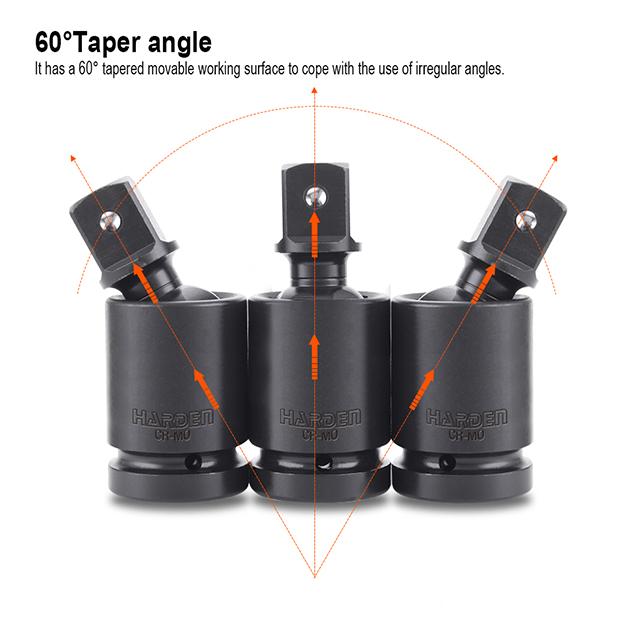 Junta Universal de Impacto HARDEN 1/2” (12,7 mm) em Aço Cromo Molibdênio
