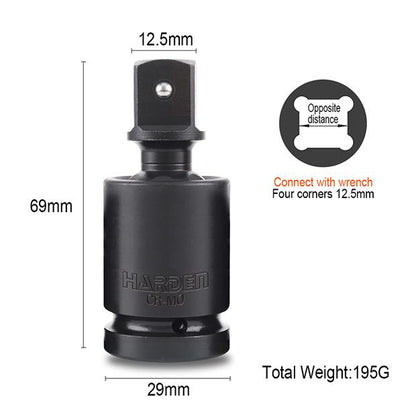 Junta Universal de Impacto HARDEN 1/2” (12,7 mm) em Aço Cromo Molibdênio