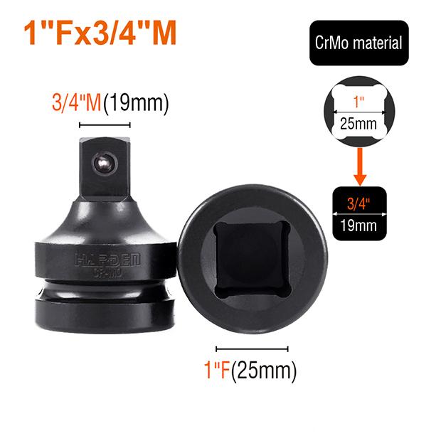 Conjunto de Adaptadores de Impacto HARDEN 8 Peças – Alta Resistência e Precisão