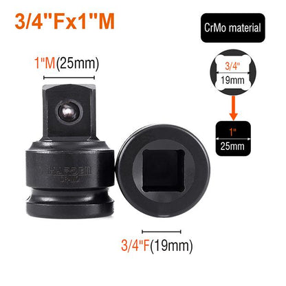 Conjunto de Adaptadores de Impacto HARDEN 8 Peças – Alta Resistência e Precisão