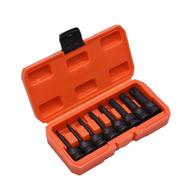 Jogo de Pontas Torx de Impacto HARDEN 1/2” (12,7 mm) com 8 Peças em Aço Cromo Molibdênio