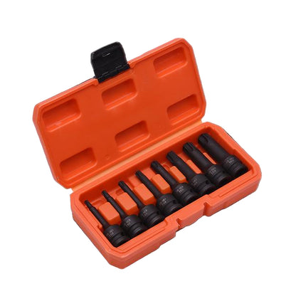 Jogo de Pontas Torx de Impacto HARDEN 1/2” (12,7 mm) com 8 Peças em Aço Cromo Molibdênio