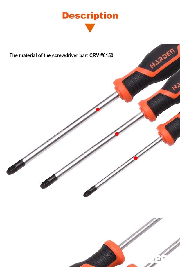 Chave Torx Harden com Cabo Soft TPR – Alta Resistência em CR-V 6150 para Uso Profissional