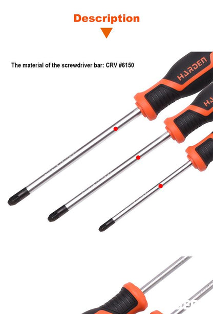 Chave Torx Harden com Cabo Soft TPR – Alta Resistência em CR-V 6150 para Uso Profissional