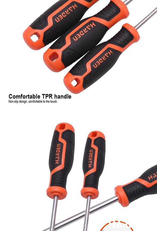 Chave Torx Harden com Cabo Soft TPR – Alta Resistência em CR-V 6150 para Uso Profissional