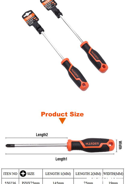 Chave Torx Harden com Cabo Soft TPR – Alta Resistência em CR-V 6150 para Uso Profissional