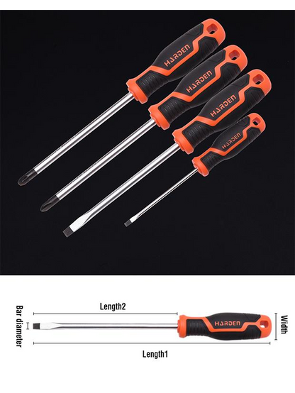 Jogo de Chaves de Fenda, Phillips e Torx HARDEN 100 mm (6 Peças)