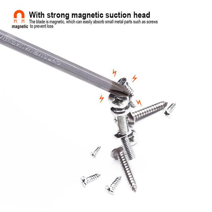 Chave Phillips HARDEN PH1 100mm, PH2 150mm e PH3 200mm – Aço CR-V Temperado e Cabo TPR Antiderrapante