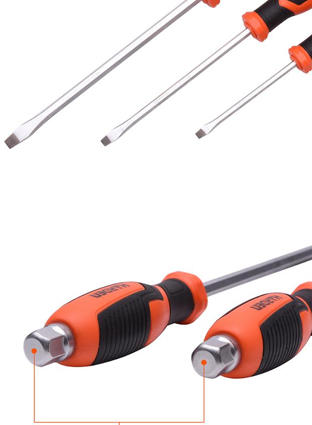 Jogo de Chaves de Fenda HARDEN CR-V com Cabo TPR – Modelos 5×100, 6×150 e 8×200 mm