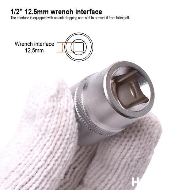 Soquete Sextavado 1/2" Harden – Aço CR-V de Alta Resistência para Uso Profissional