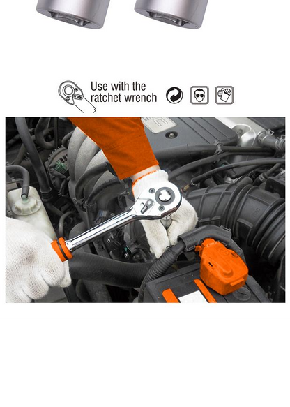 Soquete Sextavado 1/2" Harden – Aço CR-V de Alta Resistência para Uso Profissional