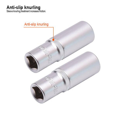 HARDEN – Soquete Longo Sextavado 1/2" em Aço CR-V (Várias Medidas)