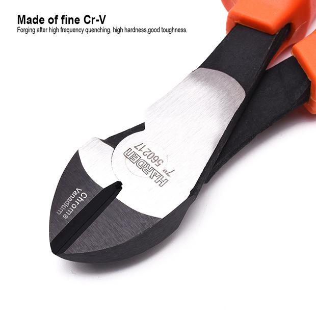 Alicate de Corte Diagonal 180 mm (7”) HARDEN em Aço Cromo Vanádio com Cabo Emborrachado