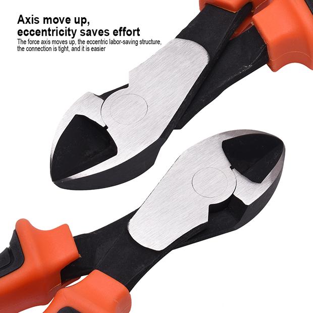 Alicate de Corte Diagonal 180 mm (7”) HARDEN em Aço Cromo Vanádio com Cabo Emborrachado