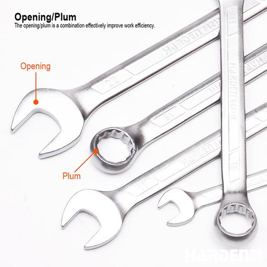 Chave Combinada Harden – Aço Carbono Temperado, Acabamento Cromado Anticorrosão